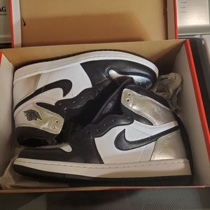 Silver Toe Jordan 1 Mens 9.5